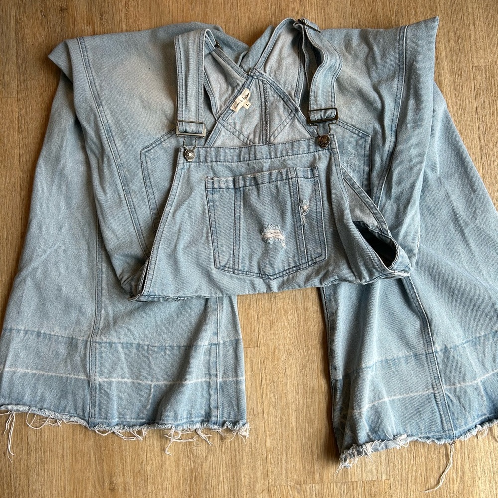 Chic Denim Flare Overalls - Picture 9 of 12
